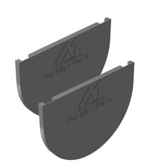   Folyóka oldallezáró műanyag 100/70 standard folyókához 2db G-DRAIN
