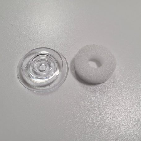 Polikarbonát lemez leszorító korong átlátszó 10mm lemezhez 25db/csomag