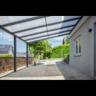 Terasztető pro fehér 5000 X 3000 MM - PC víztiszta