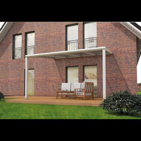 Terasztető pro antracit 3000 X 4000 MM - PC fehér zebracsíkos