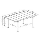 Kocsibeálló Verona 5000 szürke 2,99x5,04m